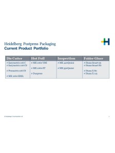 Portfolio Heidelberg Postpress Packaging (EN)