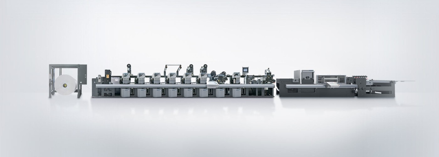 Inline flexo printing presses and die-cutters