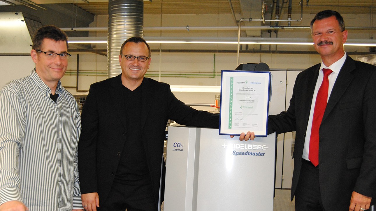 User of HEIDELBERG CO2 compensation certificate