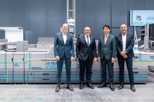 HEIDELBERG y RICOH cumplen 15 años de colaboración estratégica con Versafire Digital Printing Systems