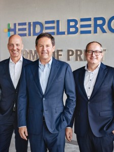 from left: Christoph Burkhard , Chief Financial Officer, Jürgen Otto, Chief Executive Officer & Dr. David Schmedding, Chief Technology & Sales Officer