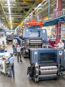 Assembly of printing presses / Druckmaschinen Montage - Wiesloch