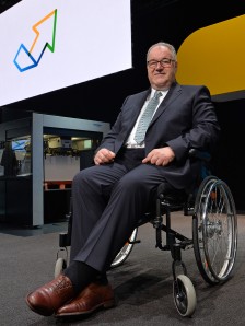 Gerold Linzbach, CEO Heidelberger Druckmaschinen AG, at drupa 2016 press conference.