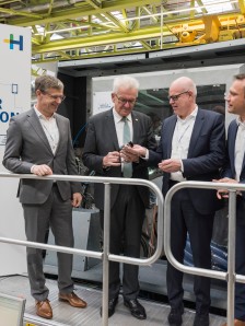 Heidelberg Innovation Center Opening Tour Primefire CEO Hundsdörfer CTO Plenz MP Kretschmann