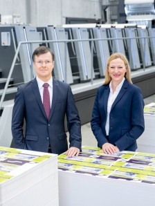 Dr. Ludwin Monz (Vorstandsvorsitzender/CEO) und Tania von der Goltz (Vorstand Finanzen/CFO)