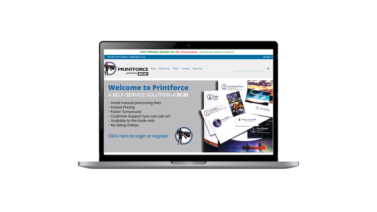 BCSI web print portal