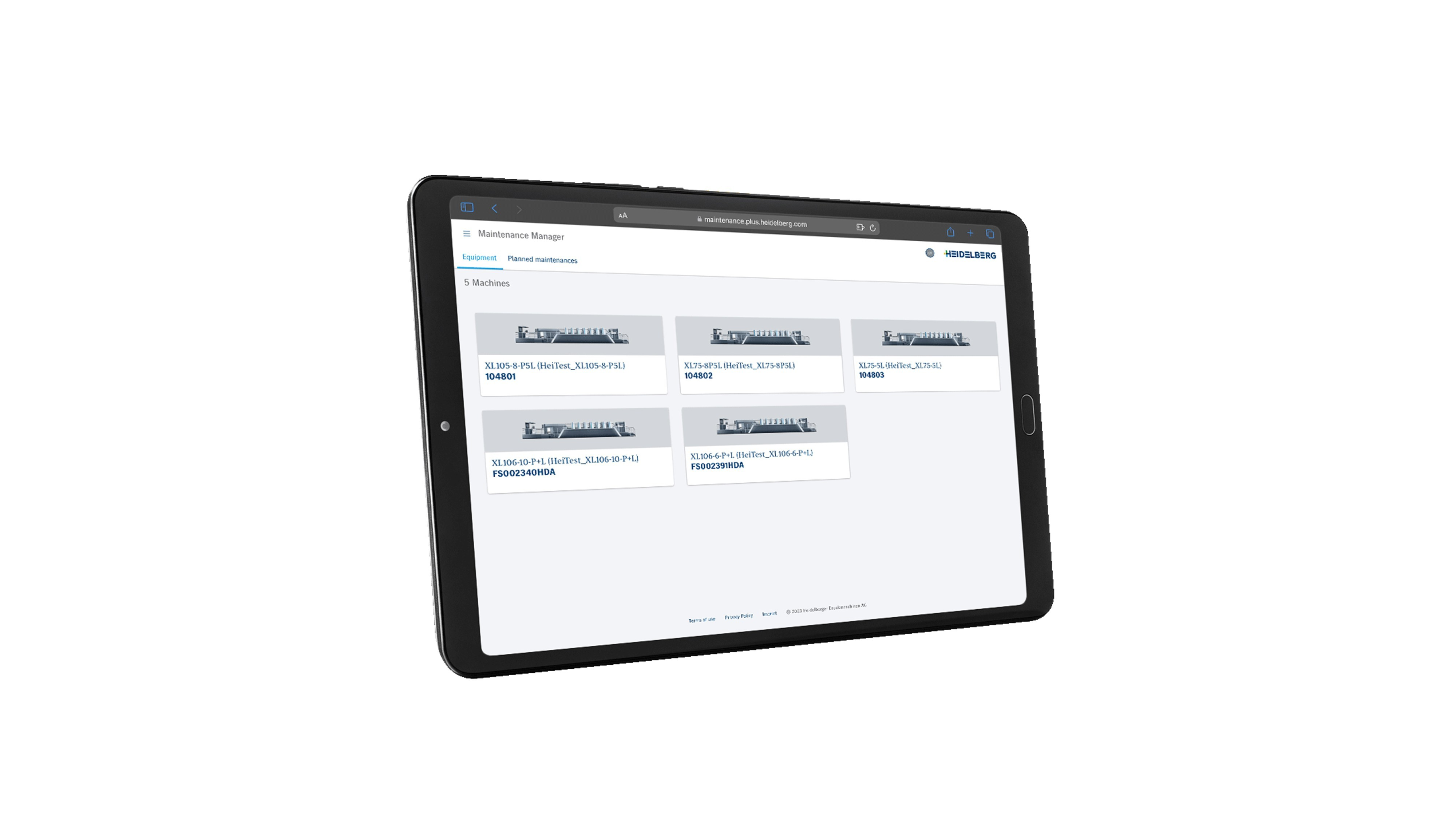 Maintenance Manager von HEIDELBERG