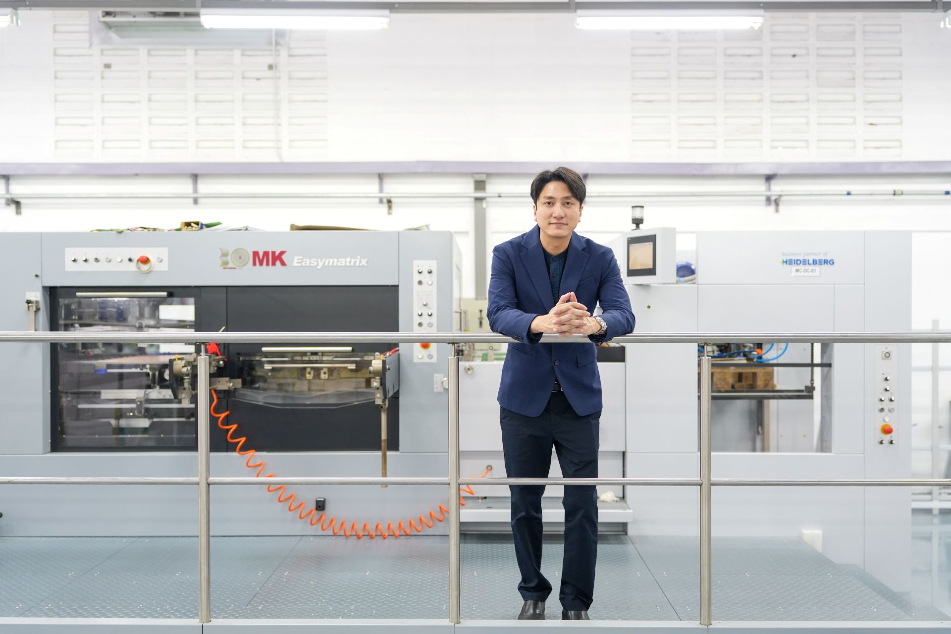 The Easymatrix CS Die Cutter at P.K. Press Center Thailand