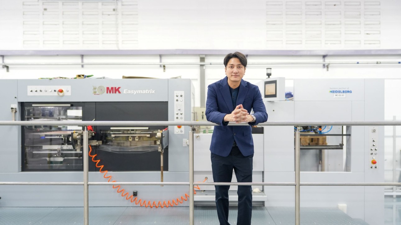 The Easymatrix CS Die Cutter at P.K. Press Center Thailand