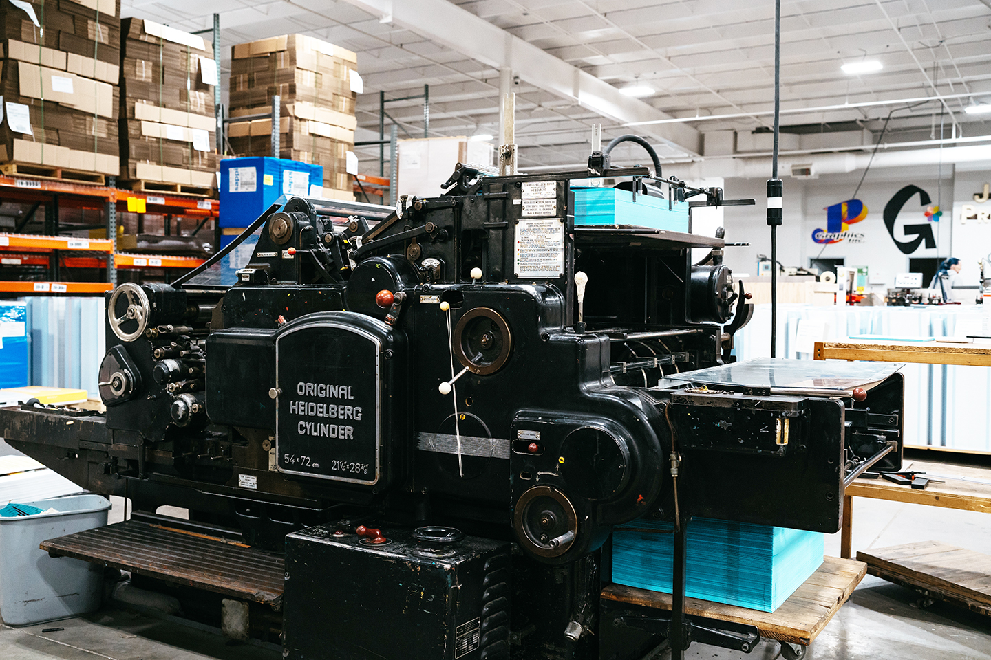 BR Printers Original HEIDELBERG Cylinder press